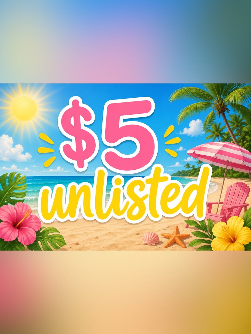 $5 Unlisted for Live shows only